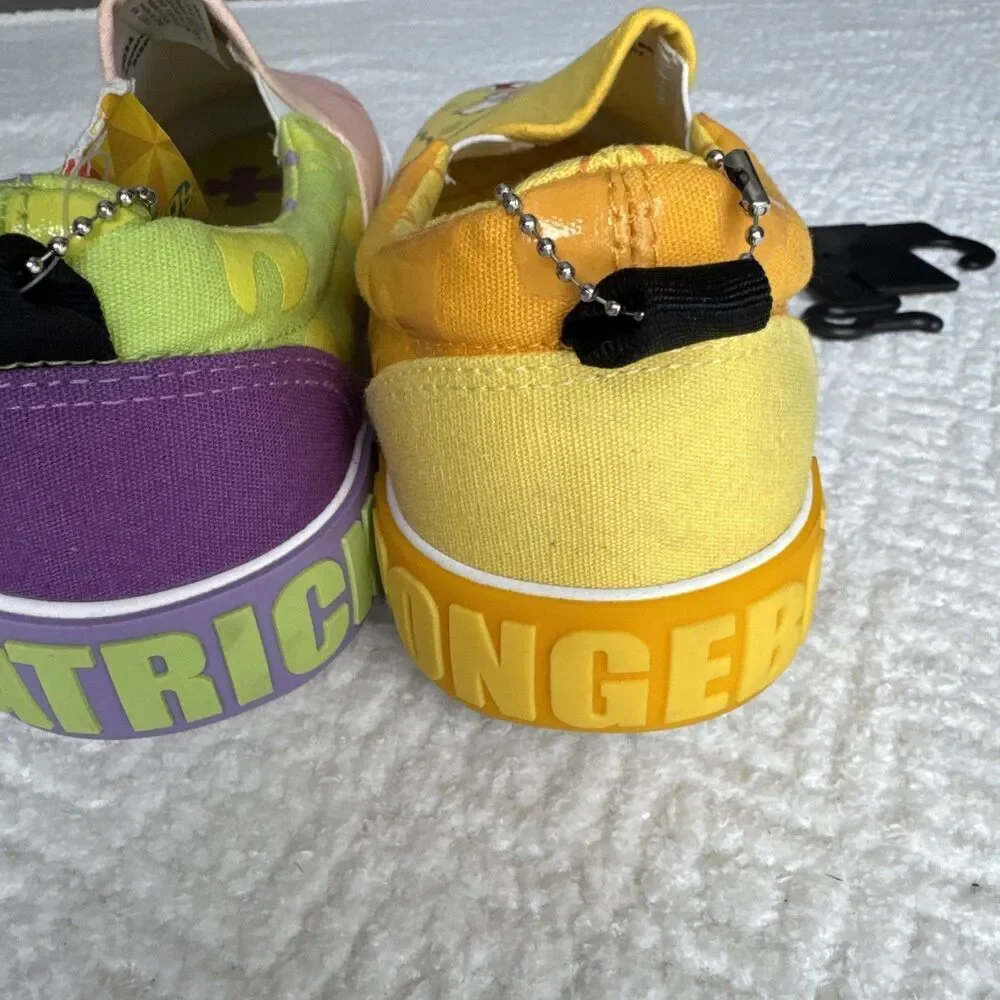 Ground Up Spongebob Squarepants Patrick Slip On Canvas Sneaker Shoes Size 9 NWT